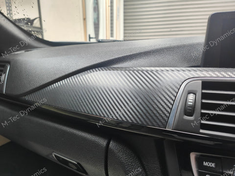 BMW F33 CONVERTIBLE LCI INTERIOR TRIM SET - 3D CARBON / BLACK ACCENT