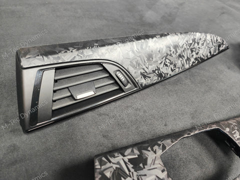 BMW F2X INTERIOR TRIM SET - GLOSS FORGED CARBON / GLOSS BLACK ACCENT (MTD-FC) F20 F21 F22