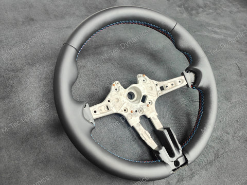 BMW F-SERIES NAPPA LEATHER TRI-STITCH STEERING WHEEL (MANUAL) - BMW 1 2 3 4 SERIES F20 F22 F30 F32 M2 M3 M4