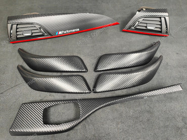 BMW F20 INTERIOR TRIM SET - 3D CARBON / RED ACCENT (CUSTOM)