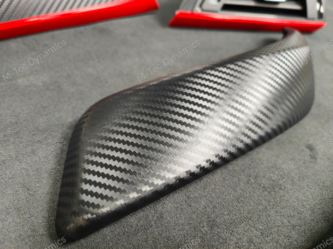 BMW F21 F22 TRIM SET - 3D CARBON / RED ACCENT