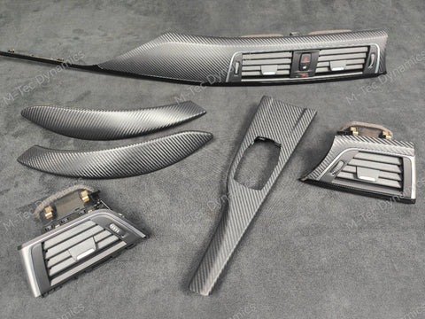 BMW F32 LCI COUPE INTERIOR TRIM SET - 3D CARBON / BLACK ACCENT