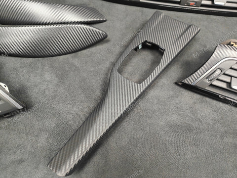 BMW F30 F31 F36 F80 LCI INTERIOR TRIM SET - 3D CARBON / BLACK ACCENT