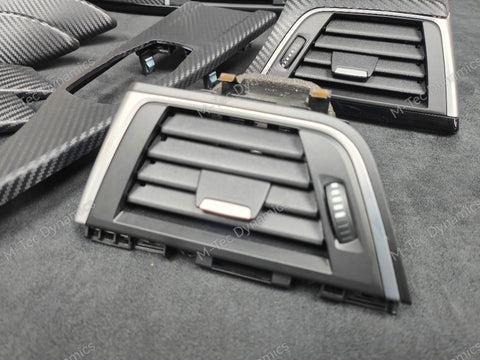 BMW F33 CONVERTIBLE LCI INTERIOR TRIM SET - 3D CARBON / BLACK ACCENT