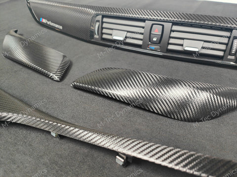 BMW F21 F22 LCI-2 INTERIOR TRIM SET - PREMIUM TEXTURED BLACK CARBON