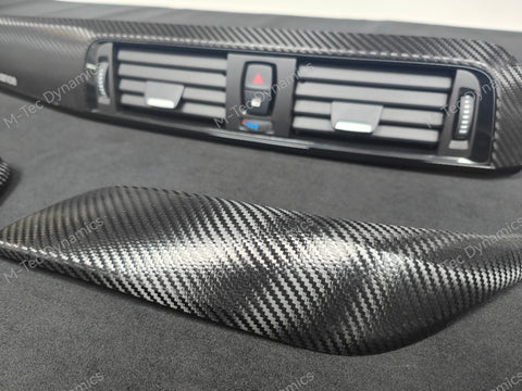 BMW F21 F22 LCI-2 INTERIOR TRIM SET - PREMIUM TEXTURED BLACK CARBON