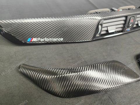 BMW F21 F22 LCI-2 INTERIOR TRIM SET - PREMIUM TEXTURED BLACK CARBON