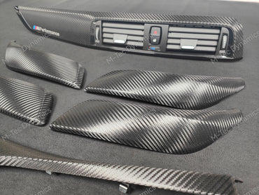 BMW F20 LCI-2 INTERIOR TRIM SET - PREMIUM TEXTURED BLACK CARBON