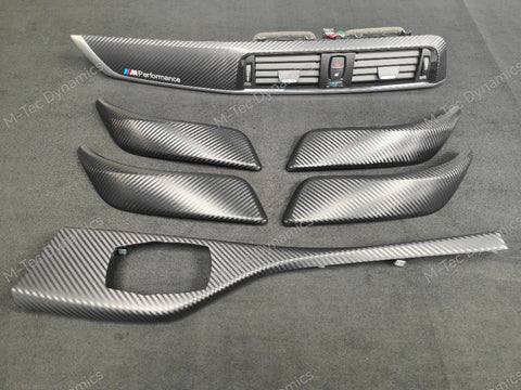 BMW F20 LCI-2 INTERIOR TRIM SET - 3D CARBON / SILVER ACCENT