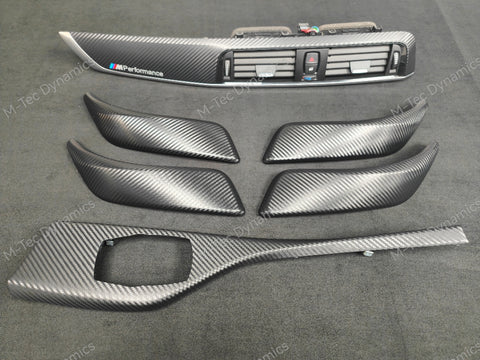 BMW F20 LCI-2 INTERIOR TRIM SET - 3D CARBON / SILVER ACCENT