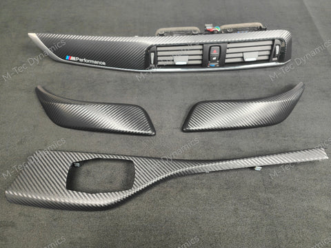 BMW F21 / F22 LCI-2 INTERIOR TRIM SET - 3D CARBON / SILVER ACCENT