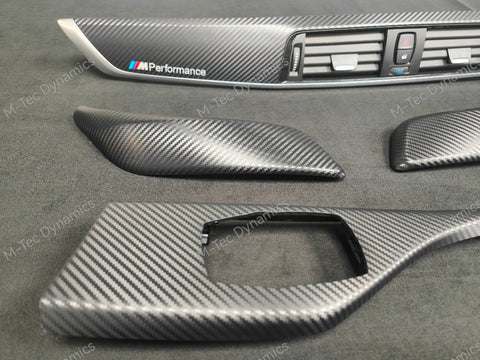 BMW F21 / F22 LCI-2 INTERIOR TRIM SET - 3D CARBON / SILVER ACCENT