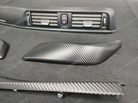 BMW F21 / F22 LCI-2 INTERIOR TRIM SET - 3D CARBON / SILVER ACCENT