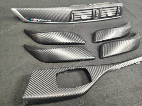 BMW F20 LCI-2 INTERIOR TRIM SET - 3D CARBON / SILVER ACCENT