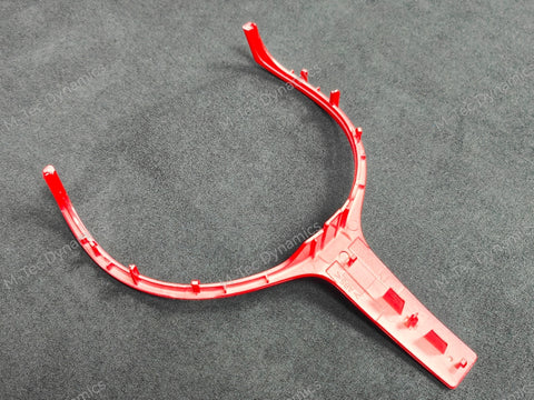 BMW F-SERIES RED M-SPORT STEERING WHEEL TRIM - 1/2/3/4/5 SERIES F1X F2X F3X