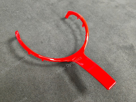 BMW F-SERIES RED M-SPORT STEERING WHEEL TRIM - 1/2/3/4/5 SERIES F1X F2X F3X