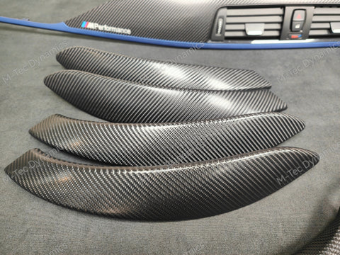 BMW F30 F31 F36 F82 INTERIOR TRIM SET - 4D CARBON / BLUE ACCENT