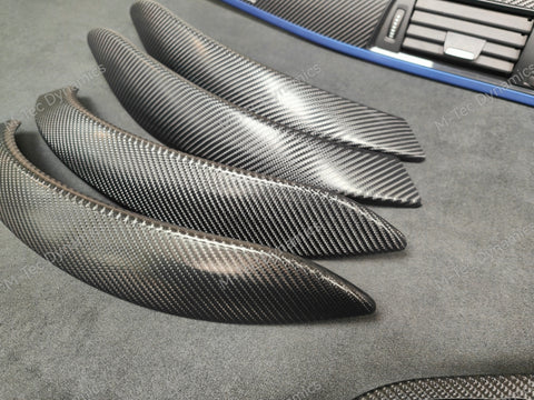 BMW F30 F31 F36 F82 INTERIOR TRIM SET - 4D CARBON / BLUE ACCENT