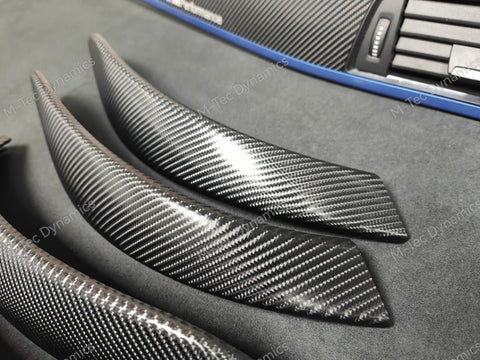 BMW F30 F31 F36 F82 INTERIOR TRIM SET - 4D CARBON / BLUE ACCENT