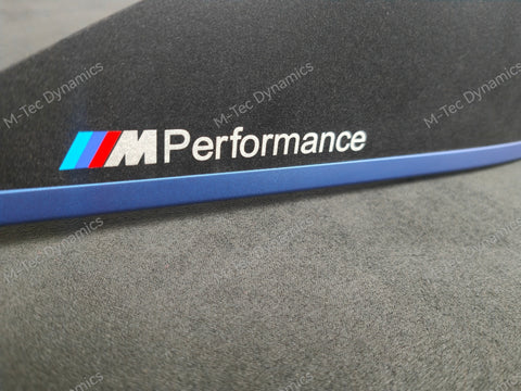 WRAPPING SERVICE - BMW F3X F8X CUSTOM INTERIOR TRIM SET - ALCANTARA / BLUE / 3D CARBON - F30 F31 F32 F33 F36