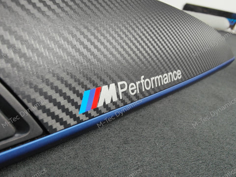 BMW F21 F22 INTERIOR TRIM SET - 3D CARBON / BLUE ACCENT