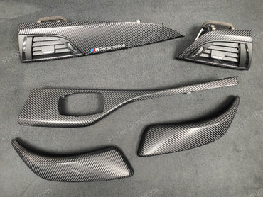 BMW F21 F22 INTERIOR TRIM SET - 4D CARBON / GLOSS BLACK ACCENT