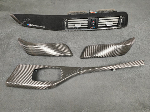 BMW F21 F22 LCI-2 PERFORMANCE STYLE INTERIOR TRIM SET - DEEP TEXTURED GLOSSY CARBON (MTD-TEX)