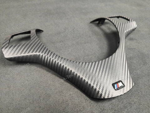 BMW E90 E91 E92 E93 - M-SPORT BLACK CARBON STEERING COVER TRIM