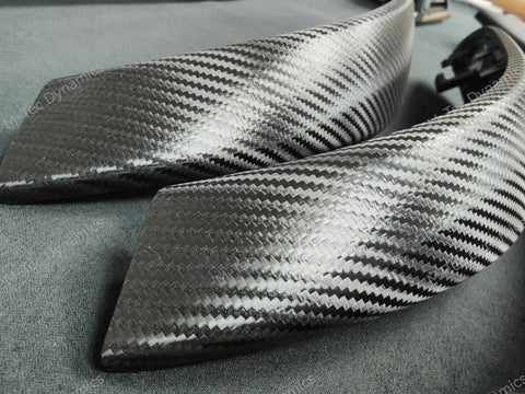 BMW F30 F31 F36 F80 M3 CUSTOM INTERIOR TRIM SET - TEXTURED CARBON / ALCANTARA STYLE  / BLACK ACCENT