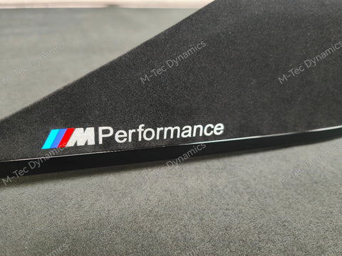 BMW F30 F31 F36 F80 M3 CUSTOM INTERIOR TRIM SET - TEXTURED CARBON / ALCANTARA STYLE  / BLACK ACCENT