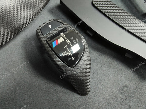 WRAPPING SERVICE - BMW F3X INTERIOR TRIM SET - DEEP TEXTURED GLOSSY CARBON / GLOSS BLACK ACCENT (MTD-TEX) - F30 F31 F32 F33 F36