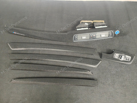 BMW F10 F11 M5 PERFORMANCE STYLE / TEXTURED BLACK CARBON INTERIOR TRIM SET