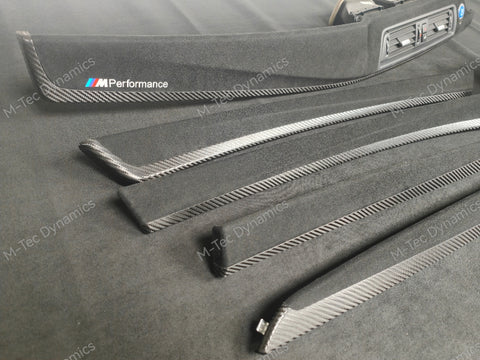 BMW F10 F11 M5 PERFORMANCE STYLE / TEXTURED BLACK CARBON INTERIOR TRIM SET