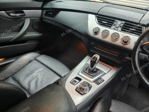 BMW Z4 E89 INTERIOR WRAPPING SERVICE - SILVER 4D CARBON