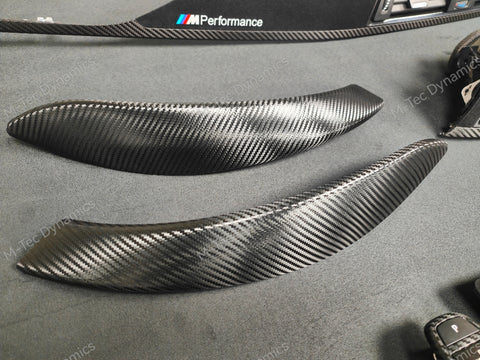 BMW F30/F32/F33/F36/F80/F82 - COMPLETE PERFORMANCE STYLE / DEEP TEXTURED GLOSSY CARBON INTERIOR TRIM SET (MTD-TEX)