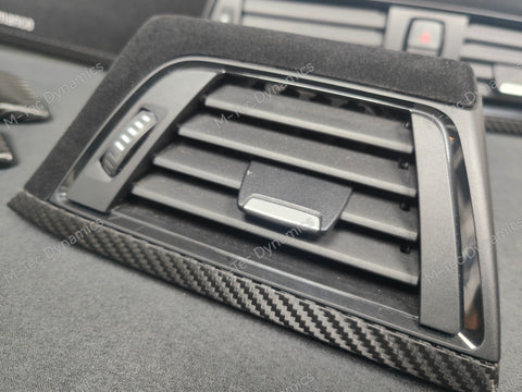 WRAPPING SERVICE - BMW F3X INTERIOR TRIM SET - PERFORMANCE STYLE / DEEP TEXTURED GLOSSY CARBON (MTD-TEX) F30 F31 F32 F33 F36