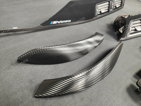 WRAPPING SERVICE - BMW F3X INTERIOR TRIM SET - PERFORMANCE STYLE / DEEP TEXTURED GLOSSY CARBON (MTD-TEX) F30 F31 F32 F33 F36