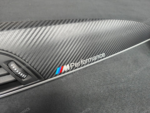 BMW F21 F22 TRIM SET - 3D CARBON / SILVER ACCENT