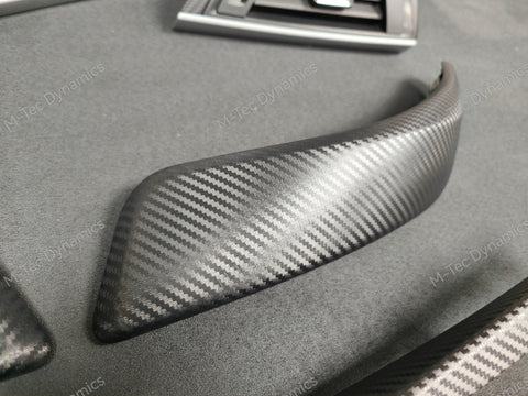 BMW F21 F22 TRIM SET - 3D CARBON / SILVER ACCENT