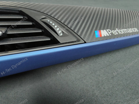 BMW F20 INTERIOR TRIM SET - 3D CARBON / BLUE ACCENT (#3)