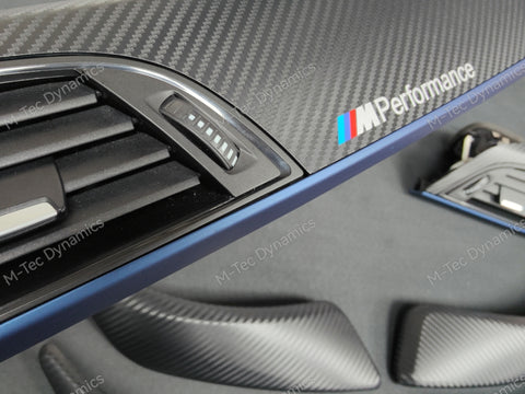 BMW F20 INTERIOR TRIM SET - 3D CARBON / BLUE ACCENT (#3)