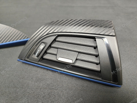 BMW F20 INTERIOR TRIM SET - 3D CARBON / BLUE ACCENT (#3)