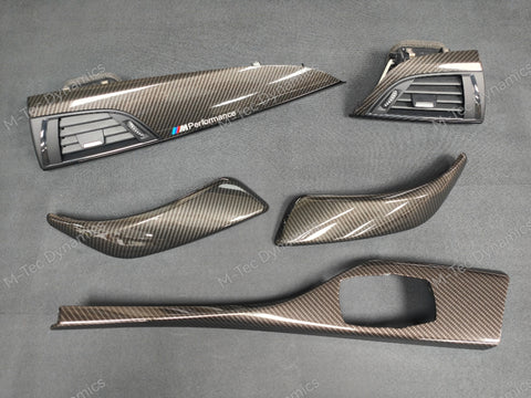 BMW F21 F22 INTERIOR TRIM SET - HIGH GLOSS CARBON / GLOSS BLACK ACCENT (MTD-HG)