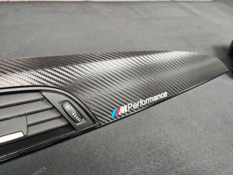 BMW F20 INTERIOR TRIM SET - DEEP TEXTURED GLOSSY CARBON / GLOSS BLACK ACCENT (MTD-TEX)