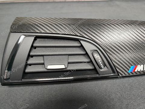 BMW F20 INTERIOR TRIM SET - DEEP TEXTURED GLOSSY CARBON / GLOSS BLACK ACCENT (MTD-TEX)