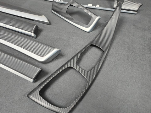 BMW F10 F11 MANUAL INTERIOR TRIM SET -  3D BLACK CARBON