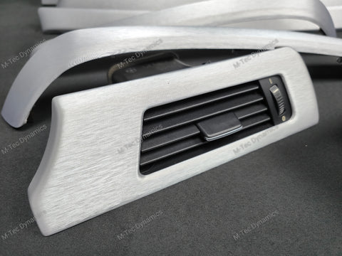 BMW E90 / E91 SILVER BRUSHED ALUMINIUM INTERIOR TRIM SET