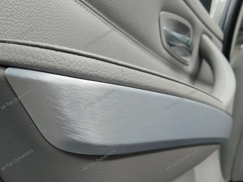 WRAPPING SERVICE - BMW E90 E91 E92 E93 INTERIOR TRIM SET - SILVER BRUSHED STEEL