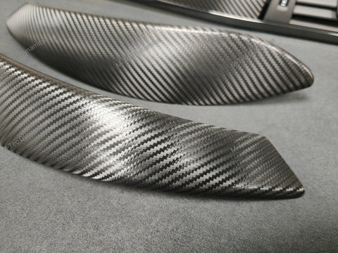 BMW F33 F83 4-SERIES CONVERTIBLE INTERIOR TRIM SET - DEEP TEXTURED GLOSSY CARBON / SHADOW ACCENT