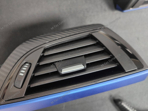 BMW F21 / F22 INTERIOR TRIM SET - 3D CARBON / BLUE ACCENT (GRADED) (#29)